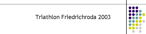 Triathlon Friedrichroda 2003